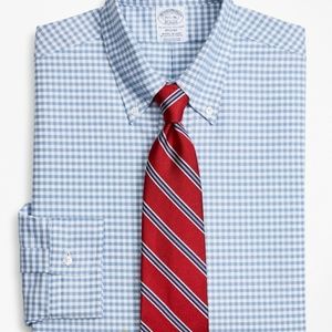 Brooks Brothers English collar gingham regent 17